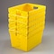 Global Industrial Corrugated Postal Storage Tote, 18-1/2 in L x 13-1/4 in W x 12 in H, Yellow, Plastic 257915YL - alternate 2